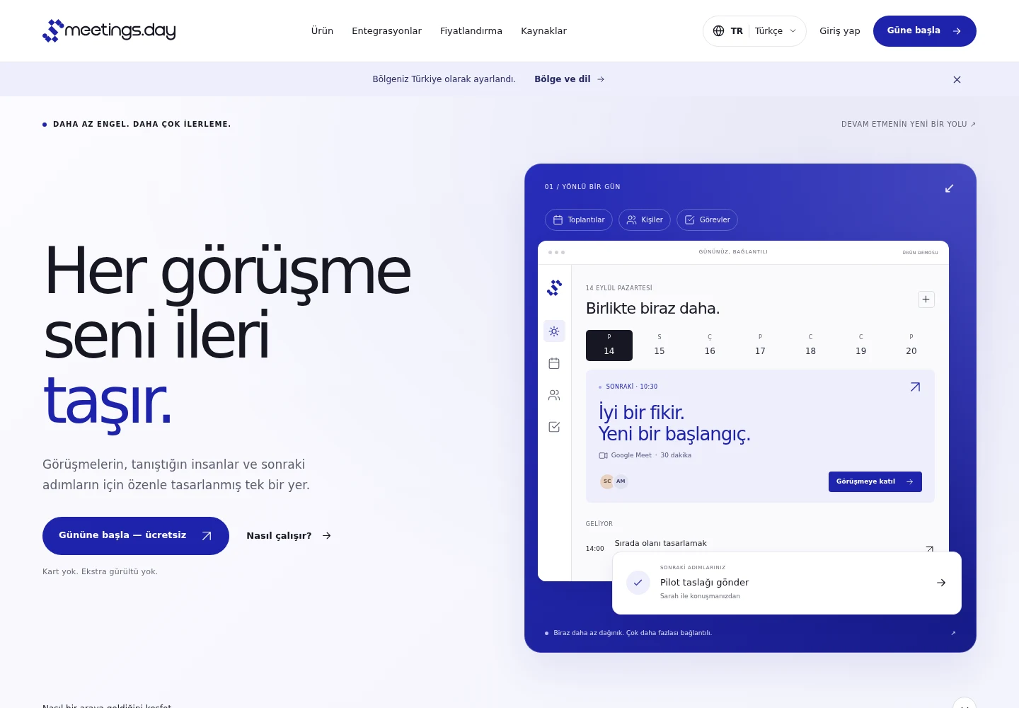 meetings.day — Markanın web sitesinden