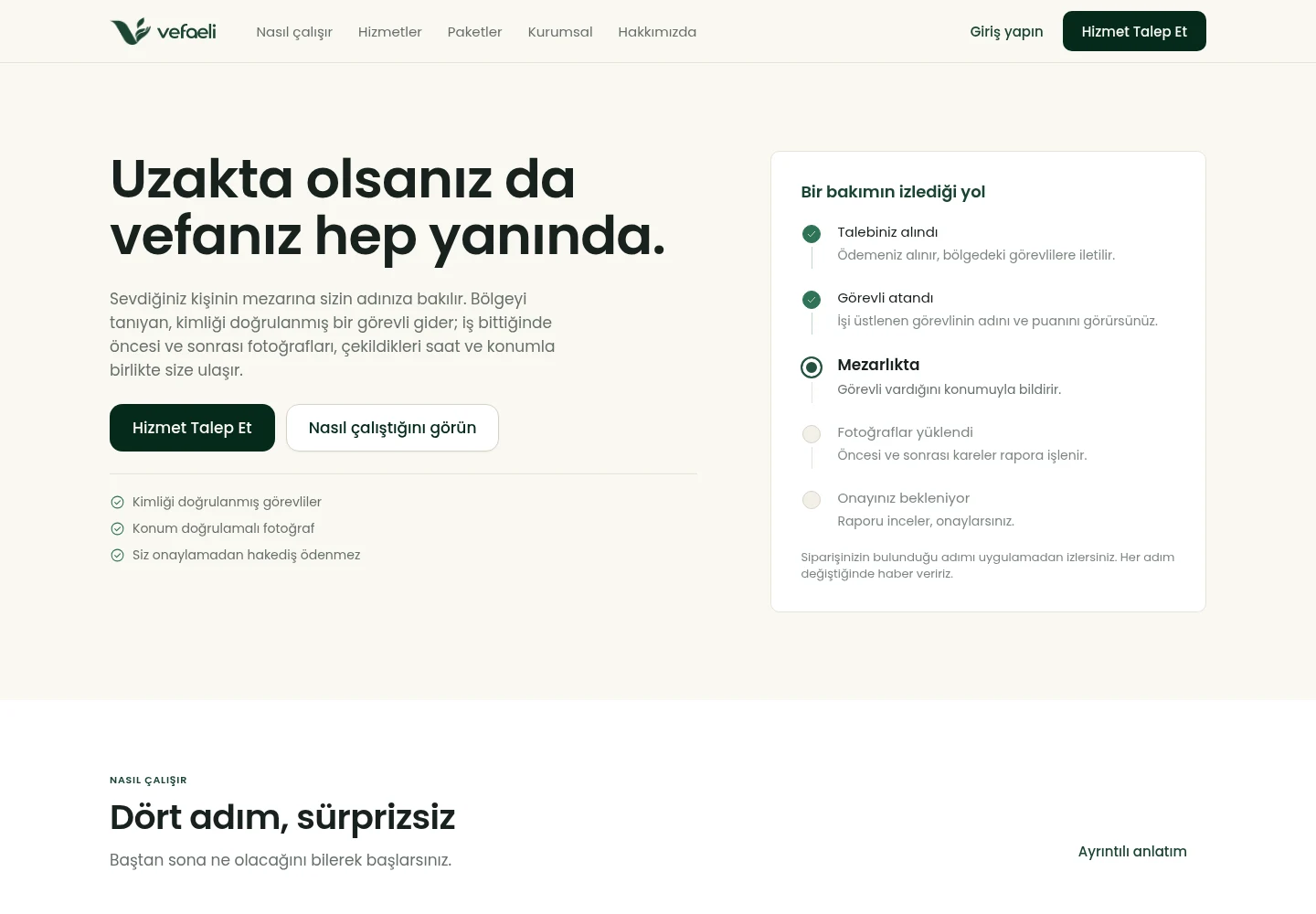 VefaEli — Markanın web sitesinden